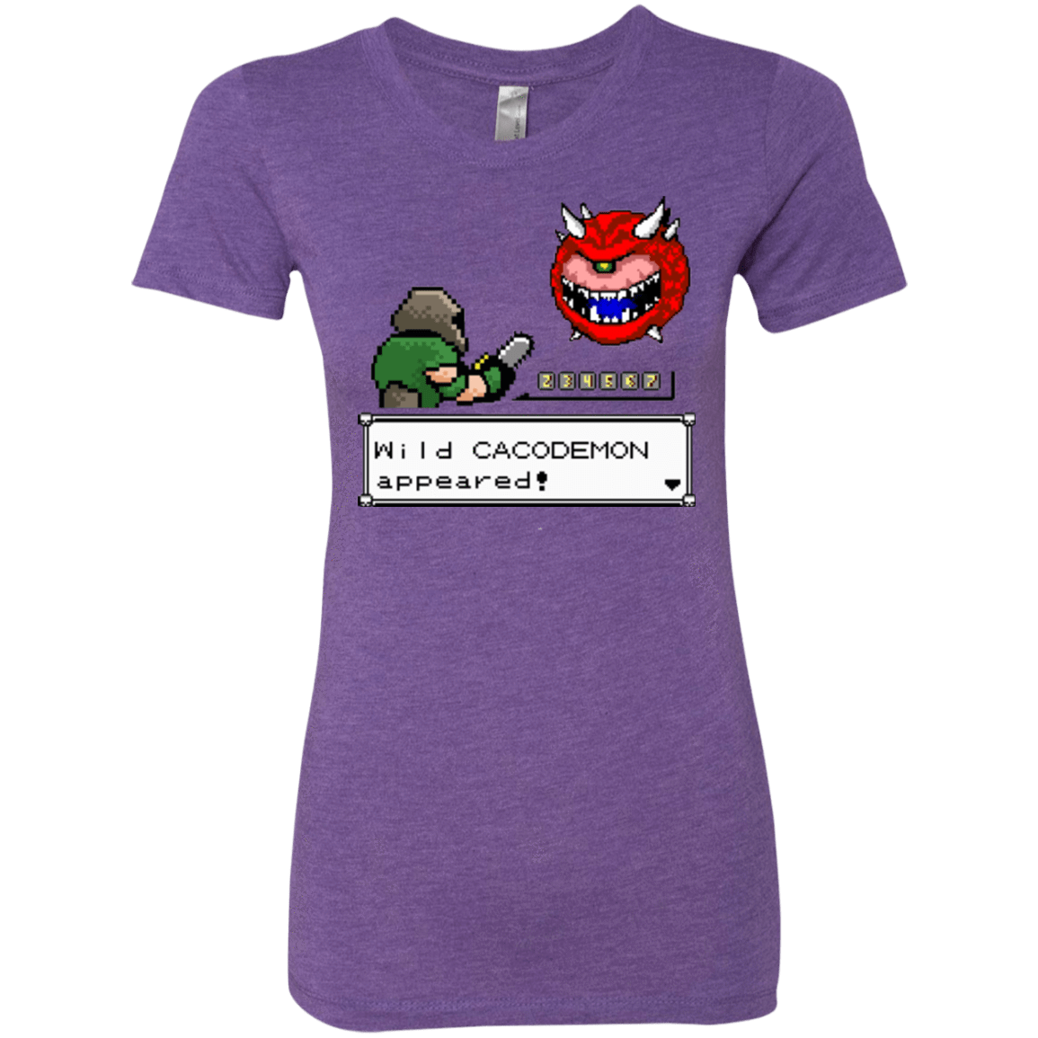 T-Shirts Purple Rush / Small A Wild Cacodemon Women's Triblend T-Shirt