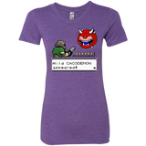T-Shirts Purple Rush / Small A Wild Cacodemon Women's Triblend T-Shirt