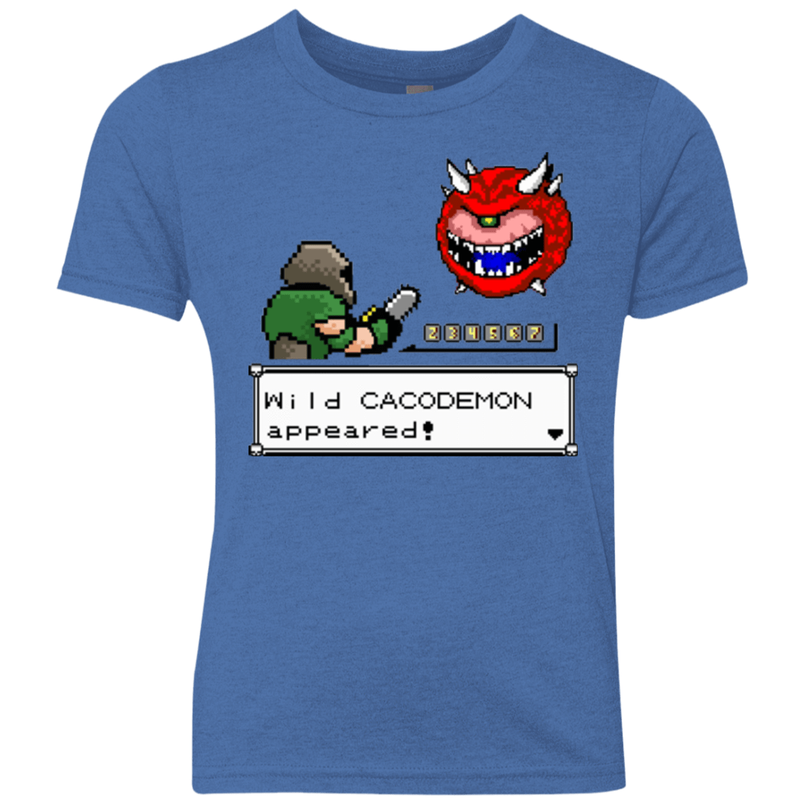 T-Shirts Vintage Royal / YXS A Wild Cacodemon Youth Triblend T-Shirt