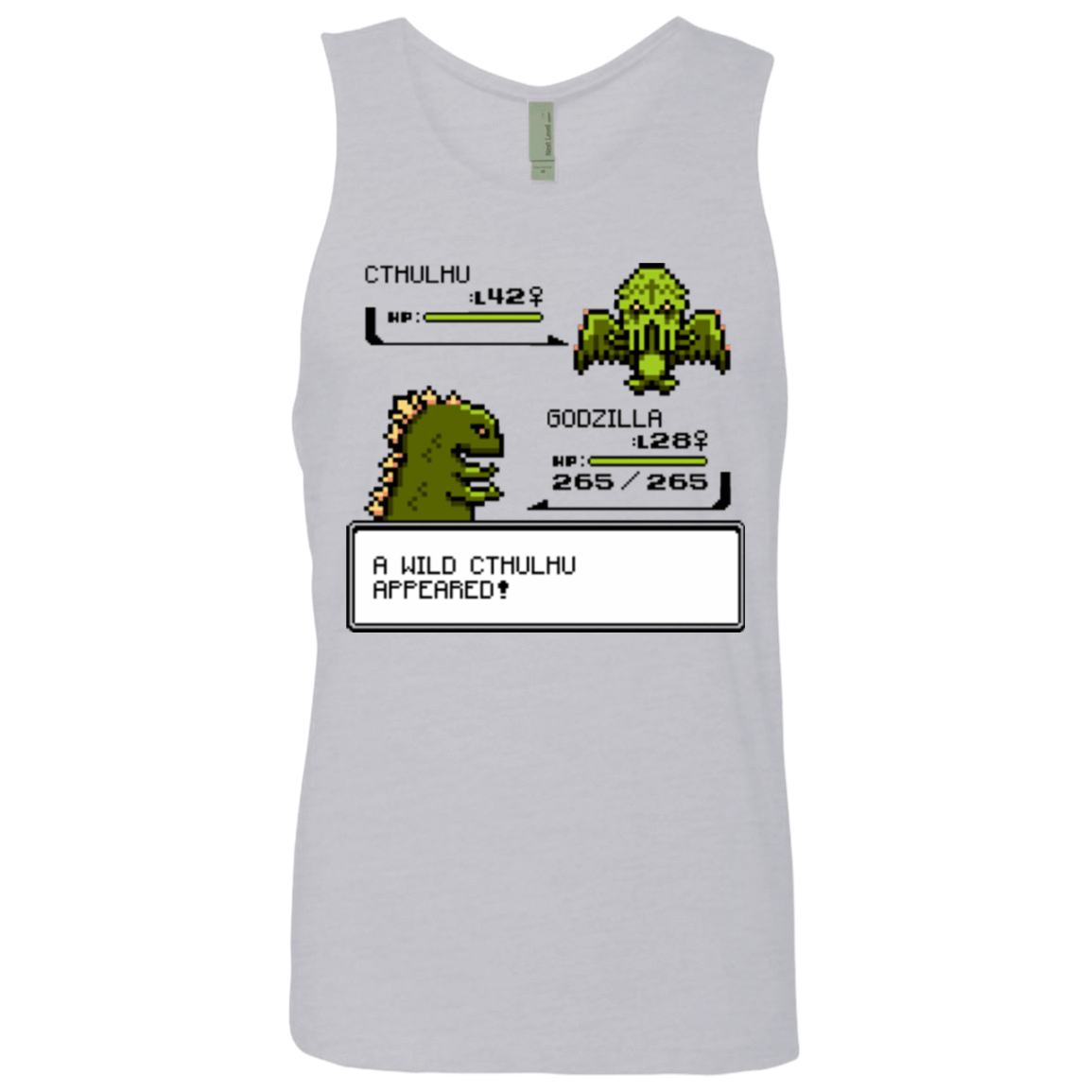 T-Shirts Heather Grey / Small A Wild Cthulhu Appeared Men's Premium Tank Top