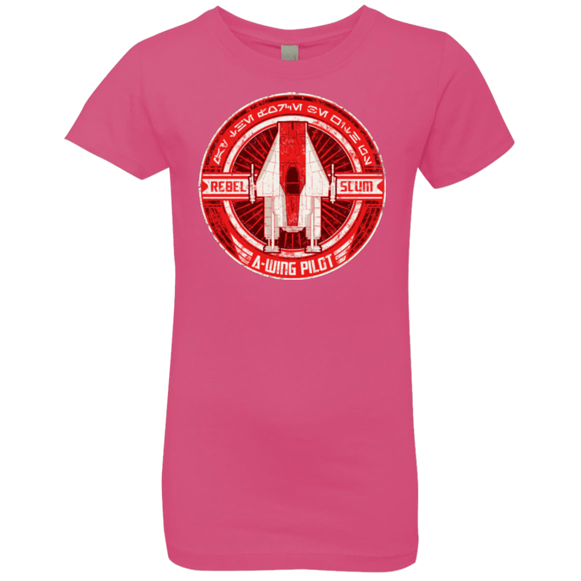 T-Shirts Hot Pink / YXS A-Wing Girls Premium T-Shirt