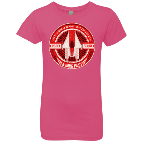 T-Shirts Hot Pink / YXS A-Wing Girls Premium T-Shirt