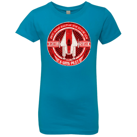 T-Shirts Turquoise / YXS A-Wing Girls Premium T-Shirt