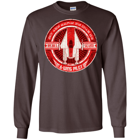 T-Shirts Dark Chocolate / S A-Wing Men's Long Sleeve T-Shirt