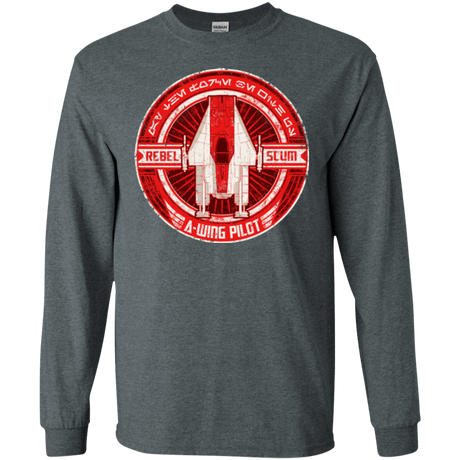 T-Shirts Dark Heather / S A-Wing Men's Long Sleeve T-Shirt