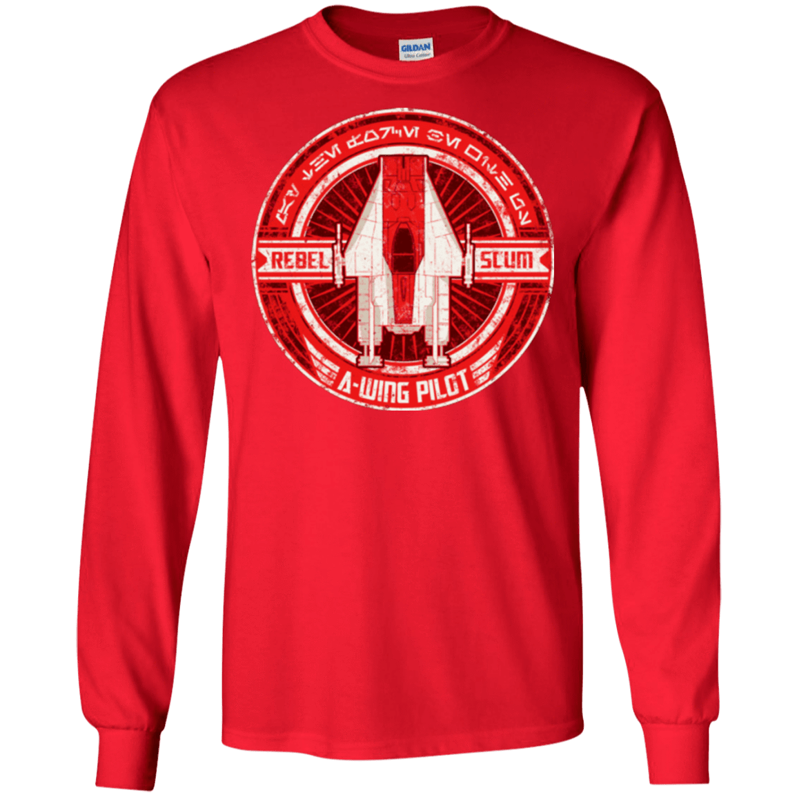T-Shirts Red / S A-Wing Men's Long Sleeve T-Shirt