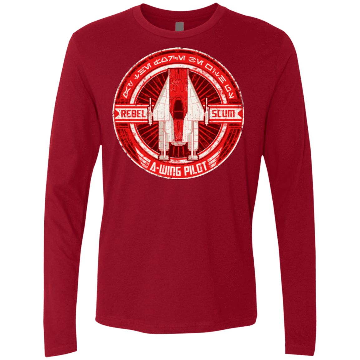 T-Shirts Cardinal / S A-Wing Men's Premium Long Sleeve