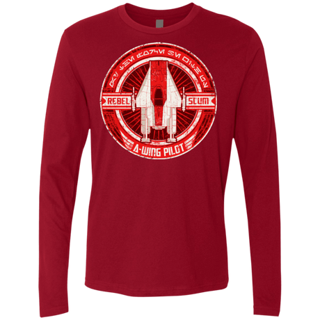 T-Shirts Cardinal / S A-Wing Men's Premium Long Sleeve