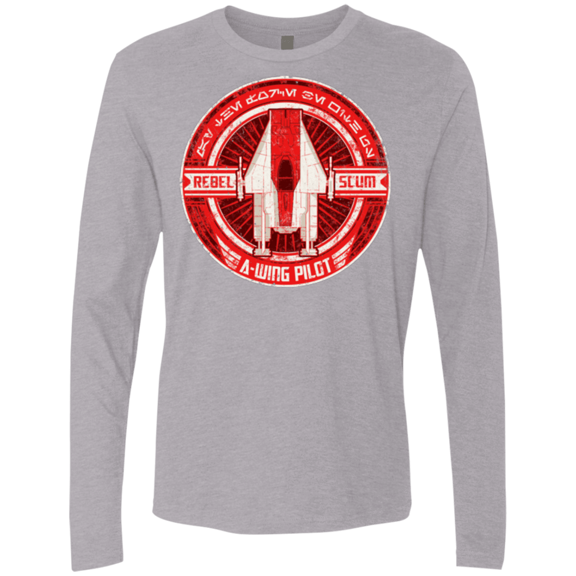 T-Shirts Heather Grey / S A-Wing Men's Premium Long Sleeve
