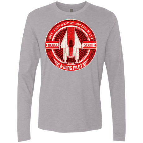 T-Shirts Heather Grey / S A-Wing Men's Premium Long Sleeve