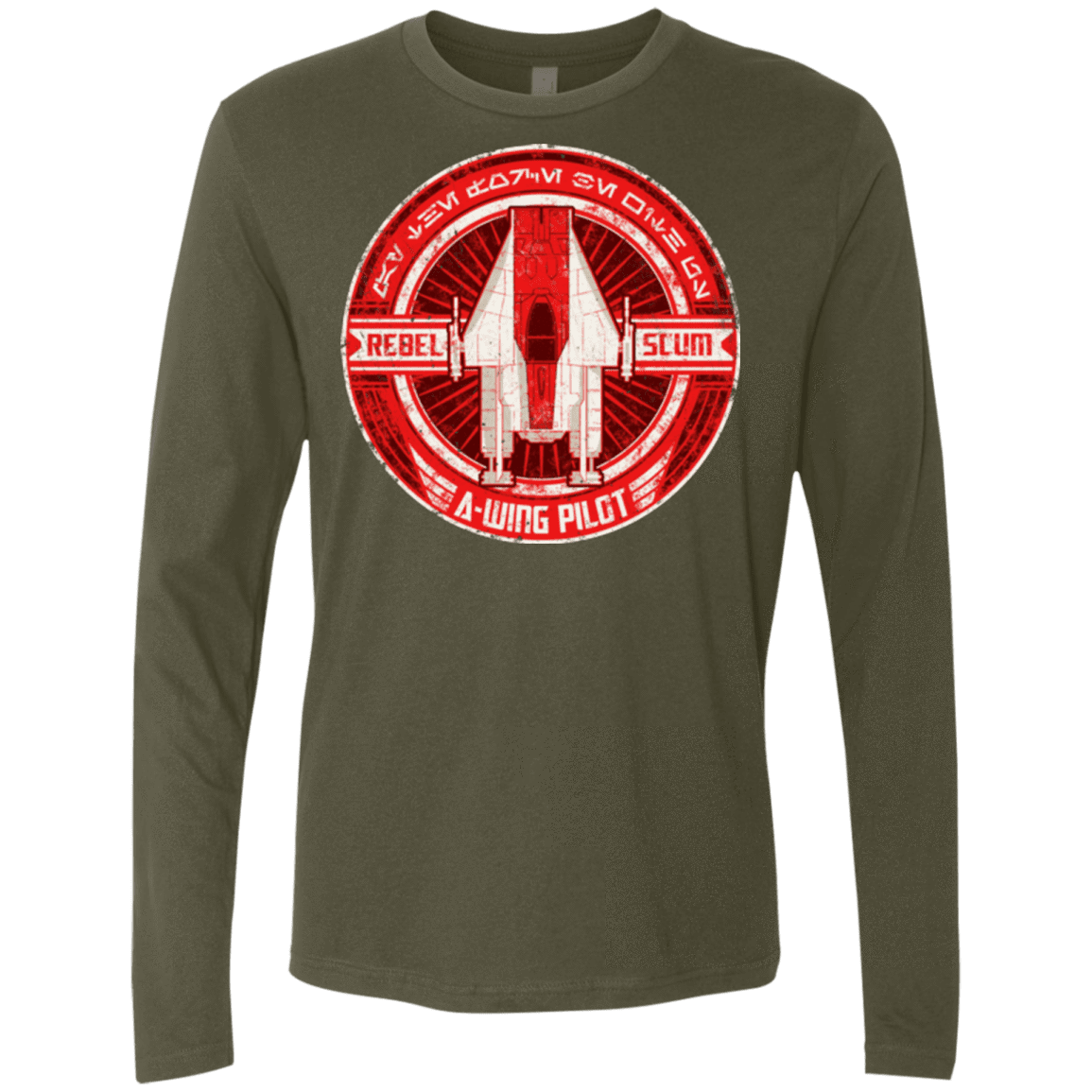 T-Shirts Military Green / S A-Wing Men's Premium Long Sleeve
