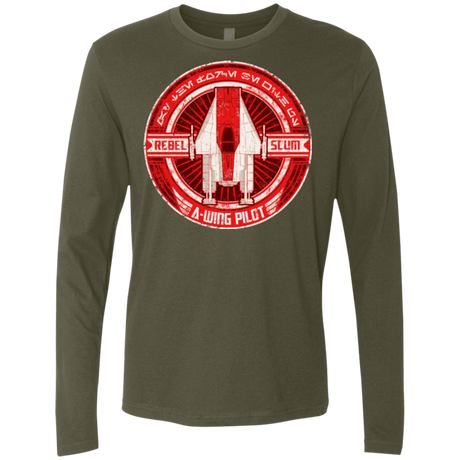 T-Shirts Military Green / S A-Wing Men's Premium Long Sleeve