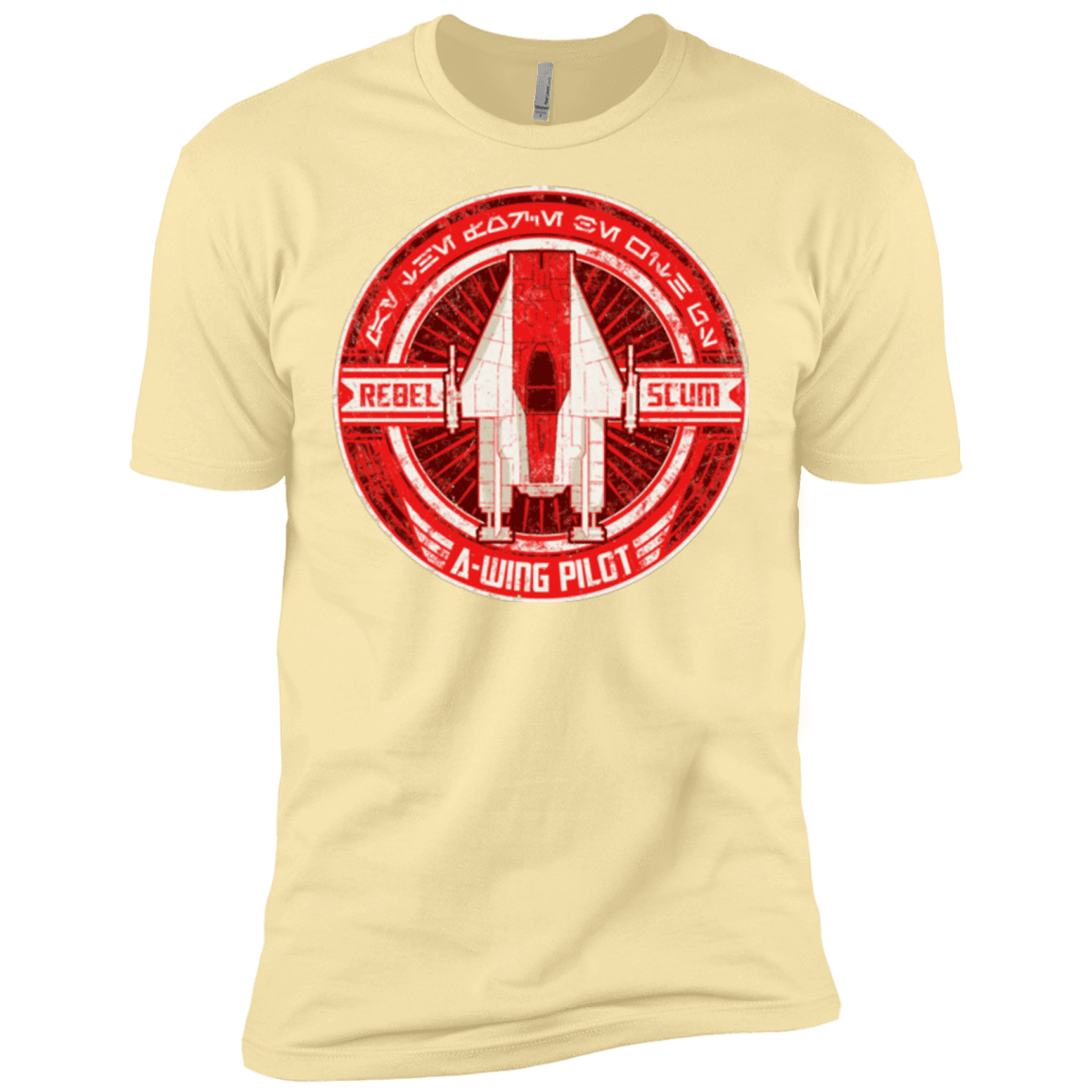 T-Shirts Banana Cream / X-Small A-Wing Men's Premium T-Shirt