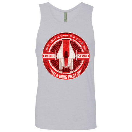 T-Shirts Heather Grey / S A-Wing Men's Premium Tank Top