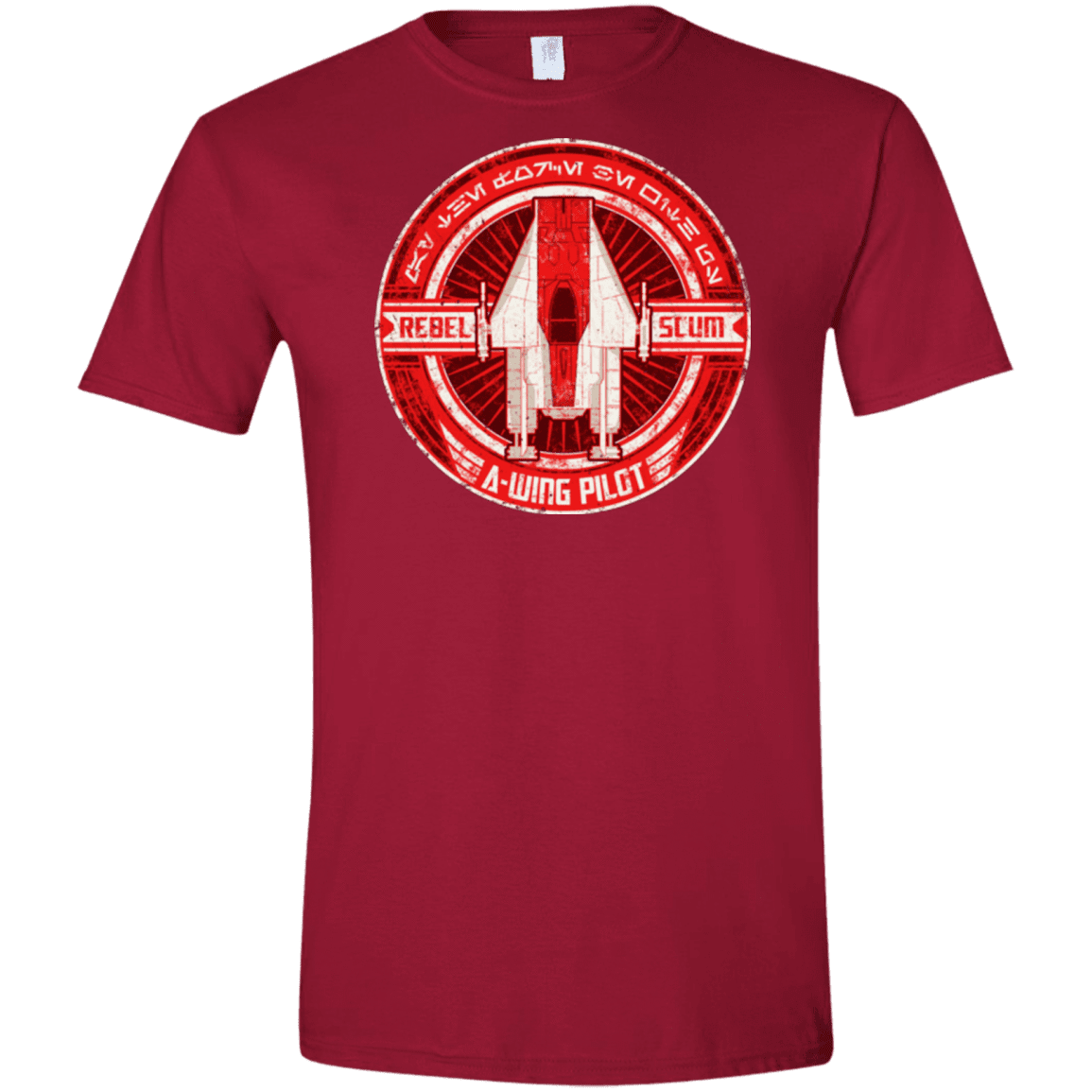 T-Shirts Cardinal Red / S A-Wing Men's Semi-Fitted Softstyle