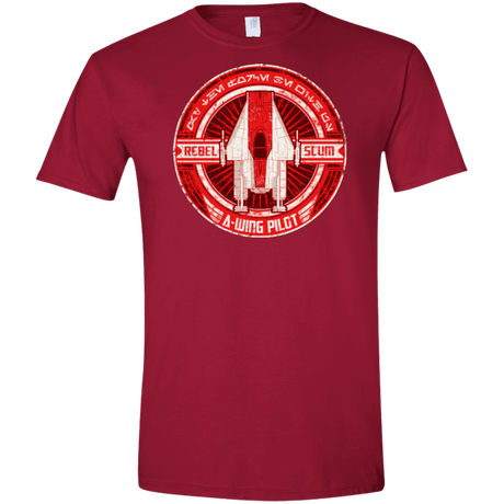 T-Shirts Cardinal Red / S A-Wing Men's Semi-Fitted Softstyle