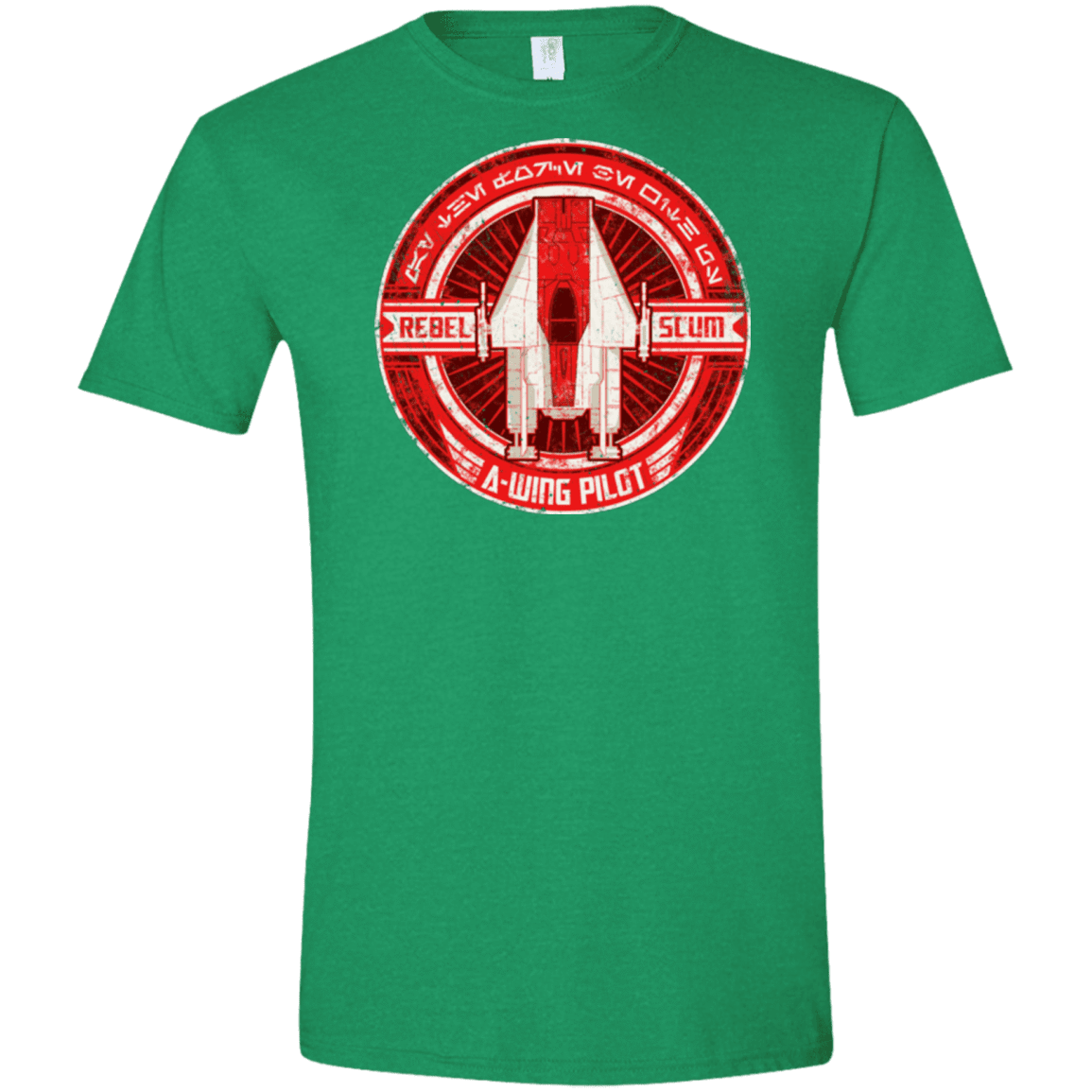 T-Shirts Heather Irish Green / S A-Wing Men's Semi-Fitted Softstyle