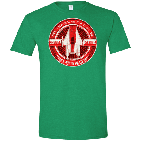 T-Shirts Heather Irish Green / S A-Wing Men's Semi-Fitted Softstyle