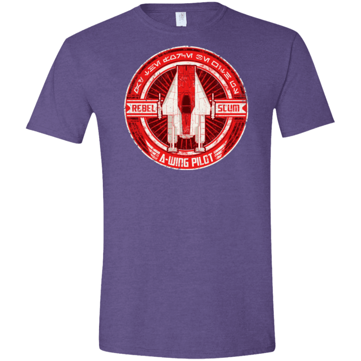 T-Shirts Heather Purple / S A-Wing Men's Semi-Fitted Softstyle