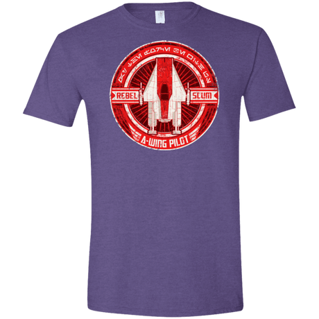 T-Shirts Heather Purple / S A-Wing Men's Semi-Fitted Softstyle