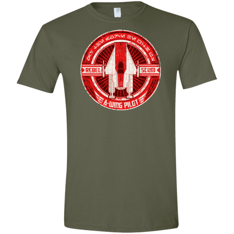 T-Shirts Military Green / S A-Wing Men's Semi-Fitted Softstyle