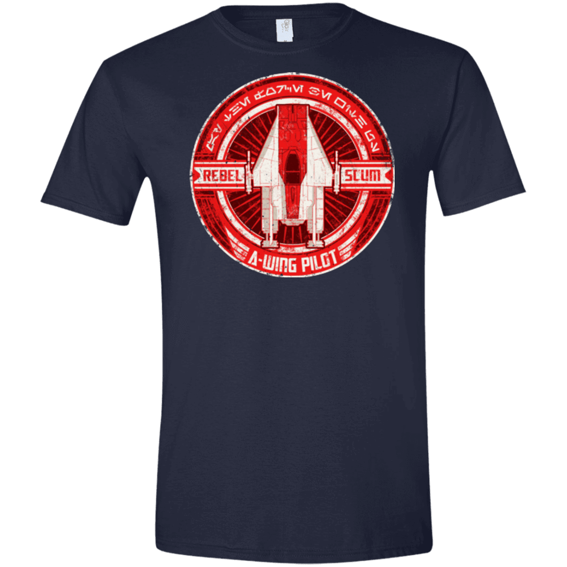 T-Shirts Navy / X-Small A-Wing Men's Semi-Fitted Softstyle