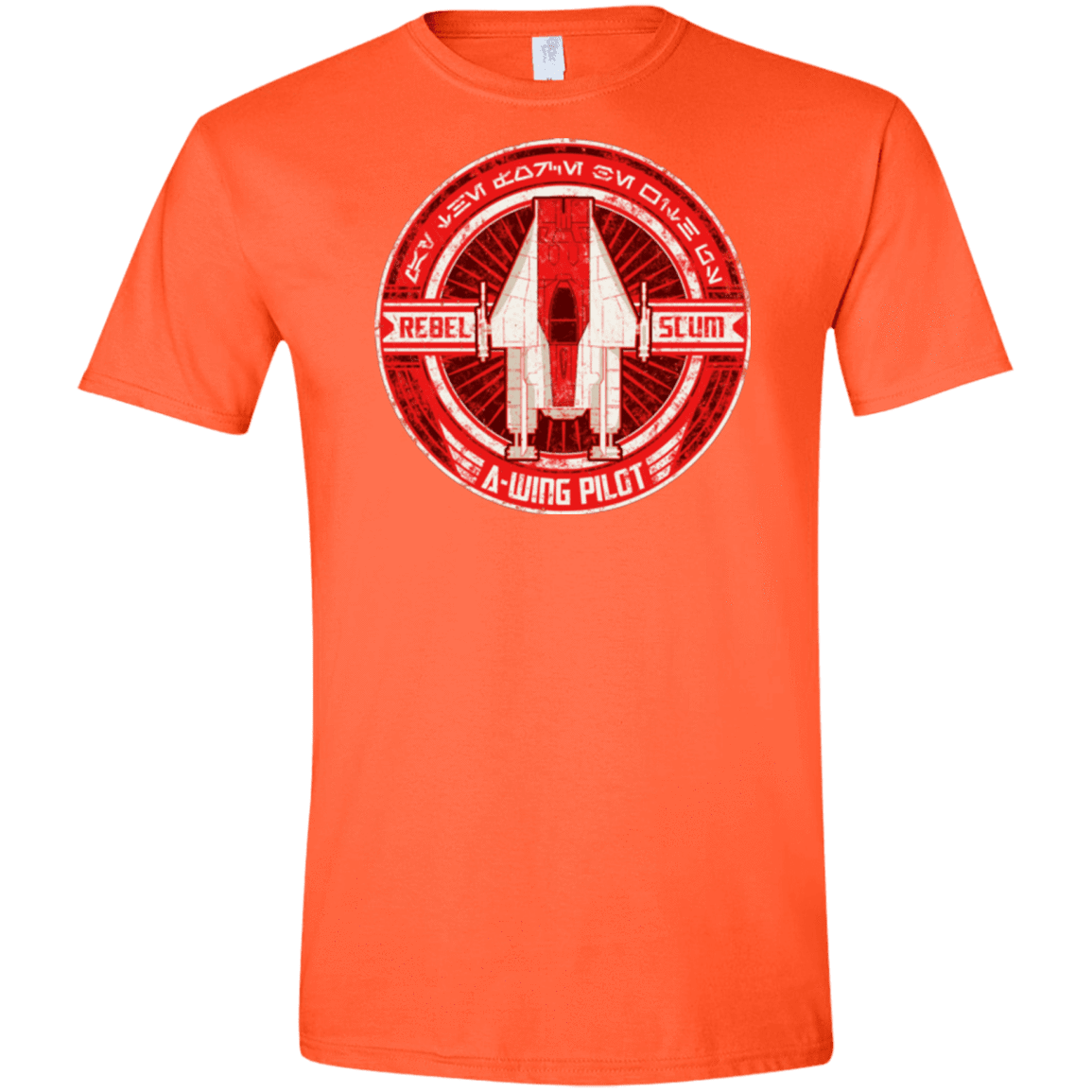 T-Shirts Orange / S A-Wing Men's Semi-Fitted Softstyle