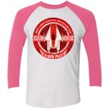 T-Shirts Heather White/Vintage Pink / X-Small A-Wing Men's Triblend 3/4 Sleeve