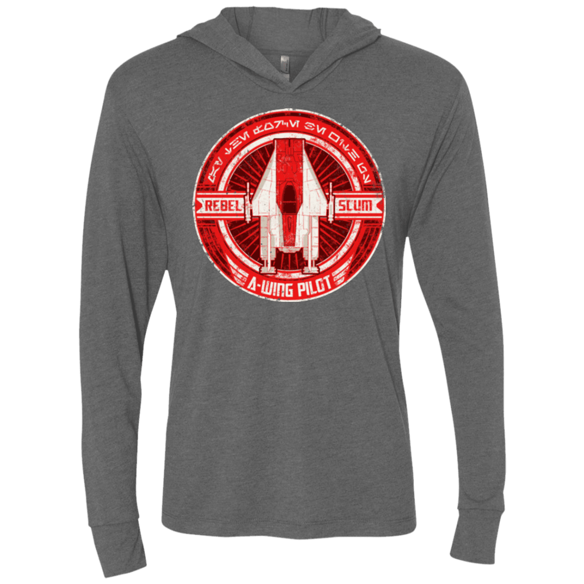 T-Shirts Premium Heather / X-Small A-Wing Triblend Long Sleeve Hoodie Tee