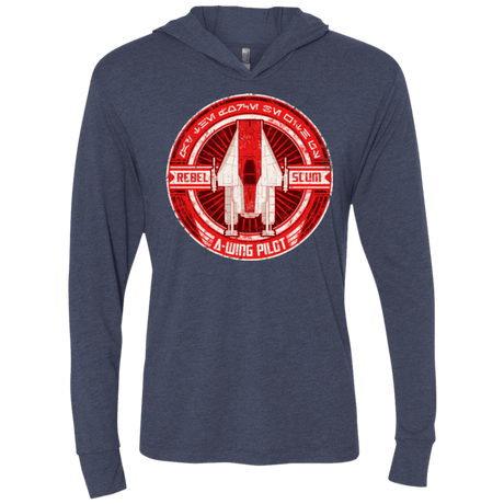 T-Shirts Vintage Navy / X-Small A-Wing Triblend Long Sleeve Hoodie Tee