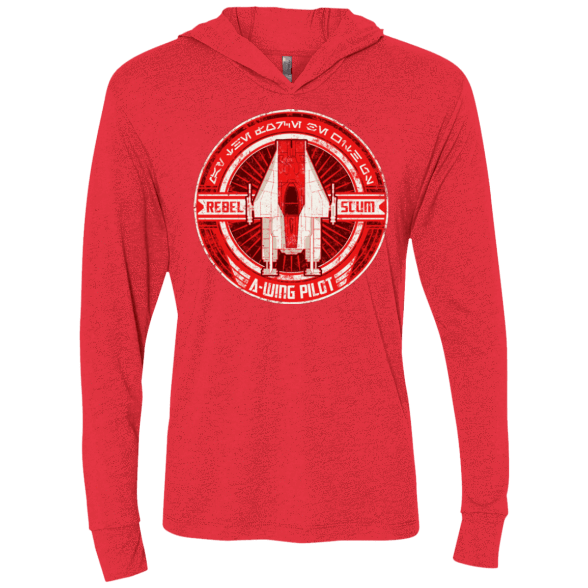 T-Shirts Vintage Red / X-Small A-Wing Triblend Long Sleeve Hoodie Tee
