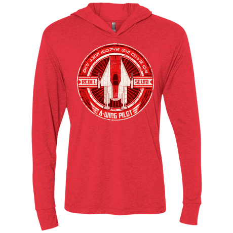 T-Shirts Vintage Red / X-Small A-Wing Triblend Long Sleeve Hoodie Tee