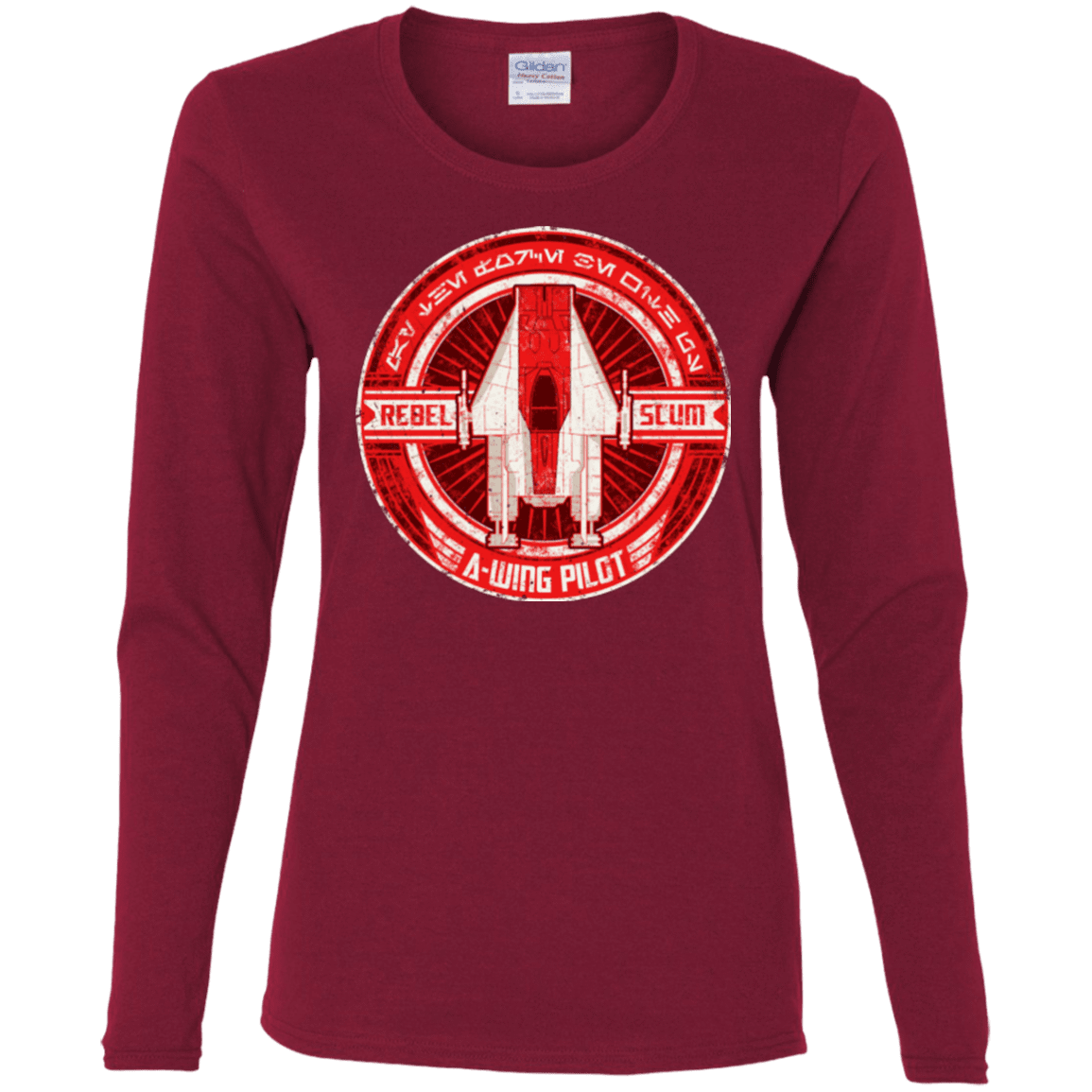 T-Shirts Cardinal / S A-Wing Women's Long Sleeve T-Shirt