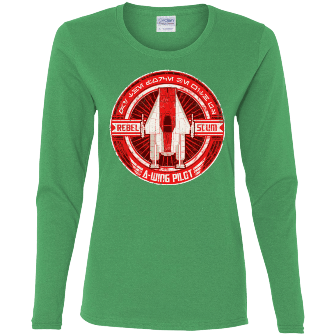 T-Shirts Irish Green / S A-Wing Women's Long Sleeve T-Shirt