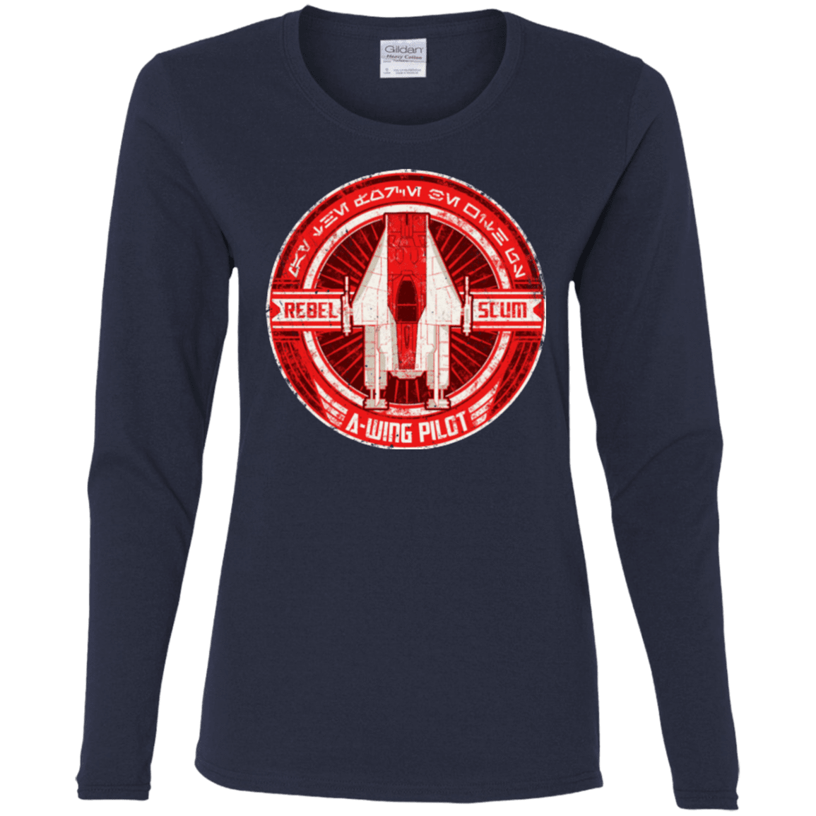 T-Shirts Navy / S A-Wing Women's Long Sleeve T-Shirt