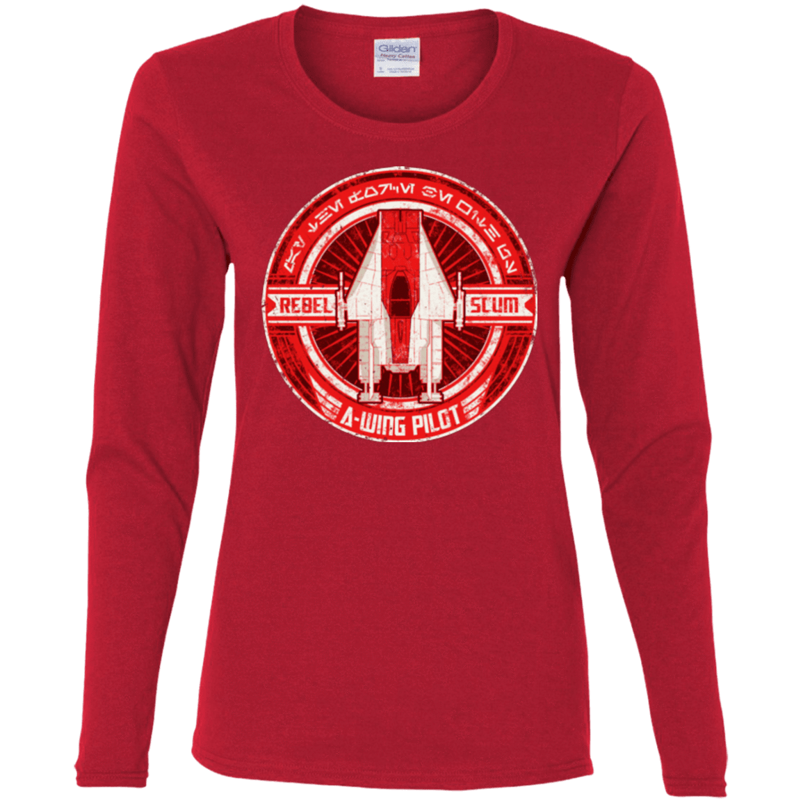 T-Shirts Red / S A-Wing Women's Long Sleeve T-Shirt