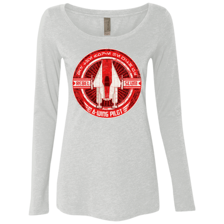 T-Shirts Heather White / S A-Wing Women's Triblend Long Sleeve Shirt