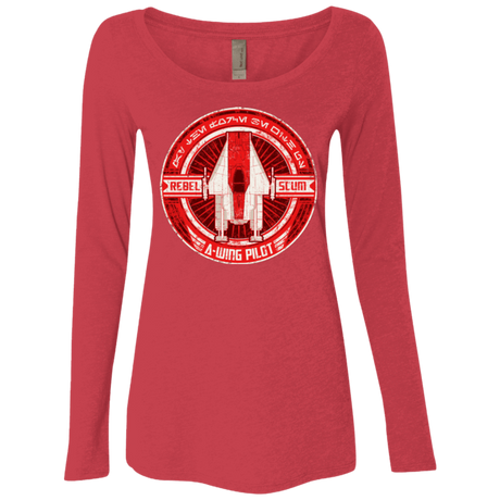 T-Shirts Vintage Red / S A-Wing Women's Triblend Long Sleeve Shirt