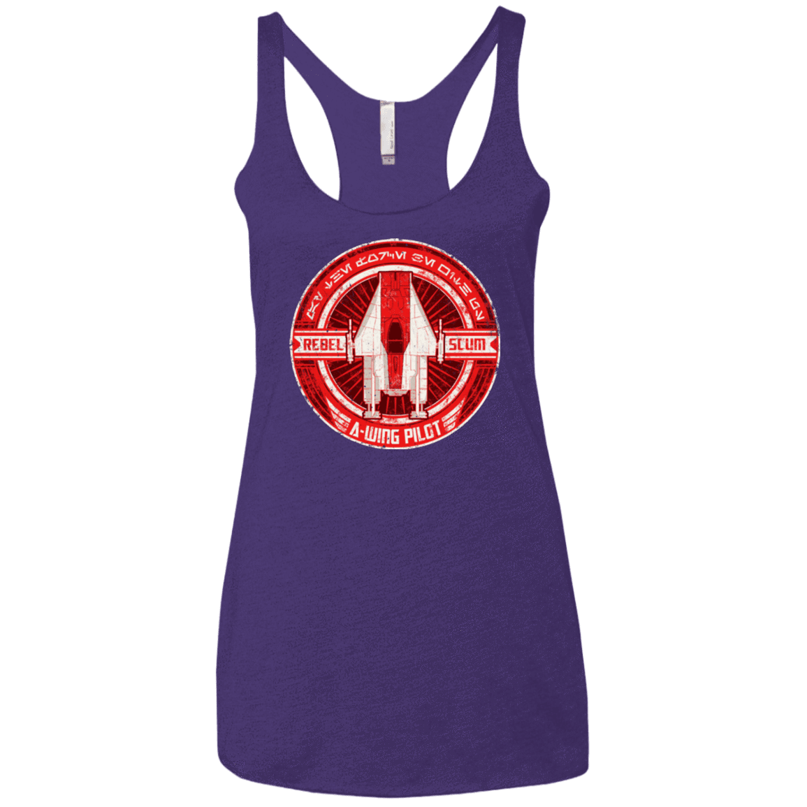 T-Shirts Purple Rush / X-Small A-Wing Women's Triblend Racerback Tank
