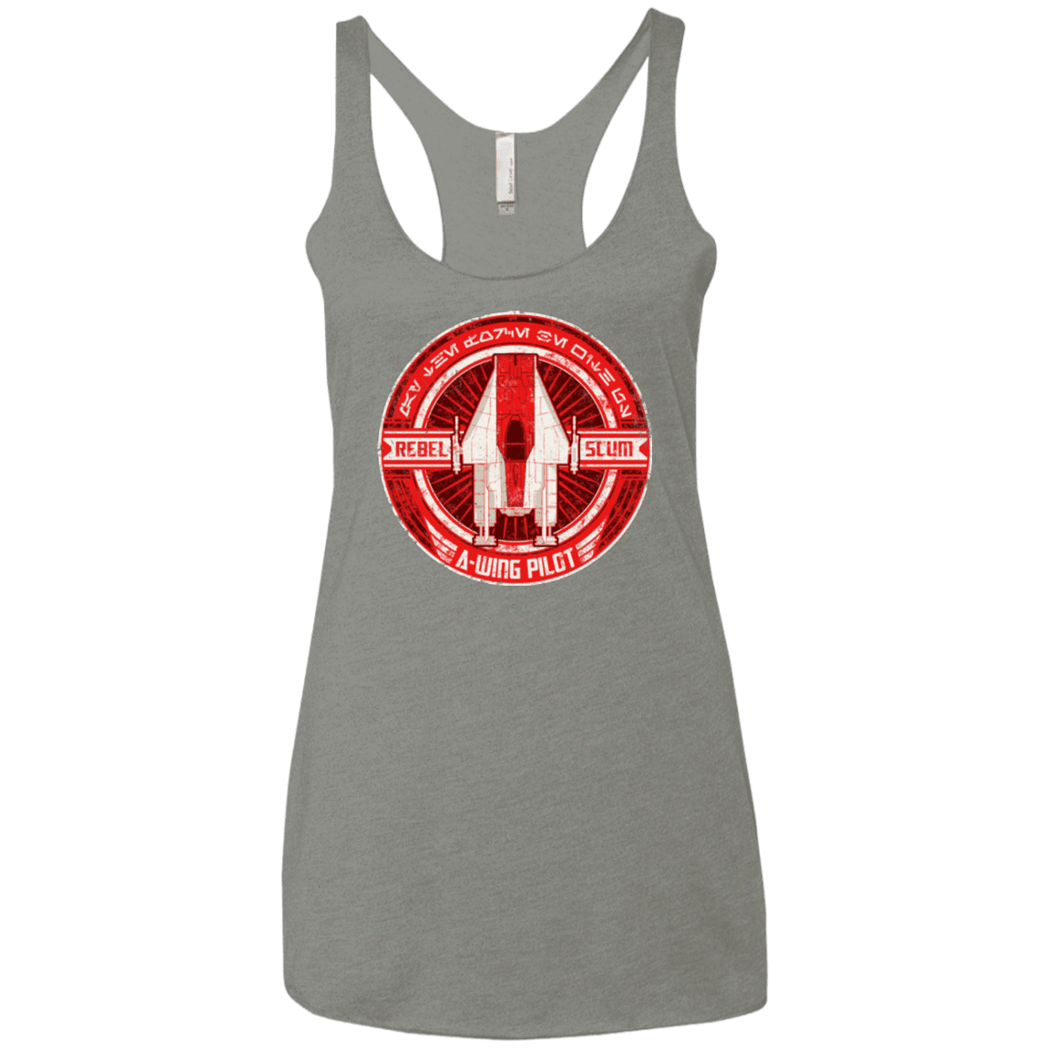 T-Shirts Venetian Grey / X-Small A-Wing Women's Triblend Racerback Tank