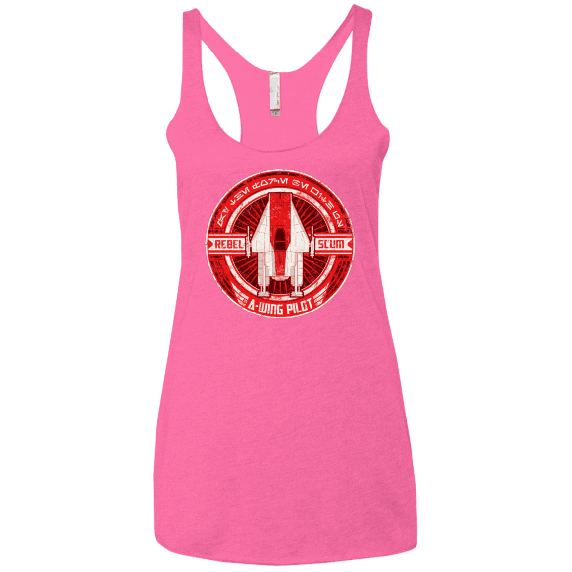 T-Shirts Vintage Pink / X-Small A-Wing Women's Triblend Racerback Tank