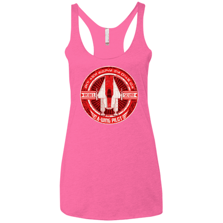 T-Shirts Vintage Pink / X-Small A-Wing Women's Triblend Racerback Tank