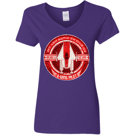 T-Shirts Purple / S A-Wing Women's V-Neck T-Shirt