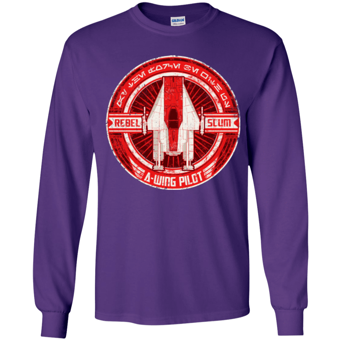 T-Shirts Purple / YS A-Wing Youth Long Sleeve T-Shirt