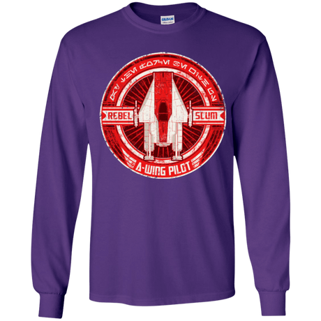 T-Shirts Purple / YS A-Wing Youth Long Sleeve T-Shirt