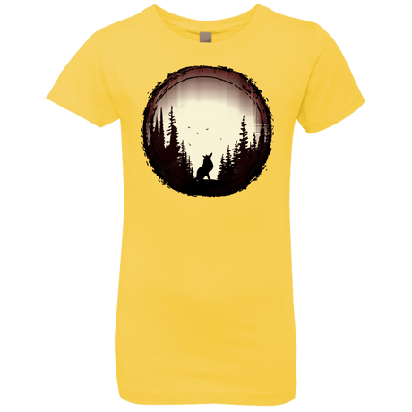 T-Shirts Vibrant Yellow / YXS A Wolf's Life Girls Premium T-Shirt