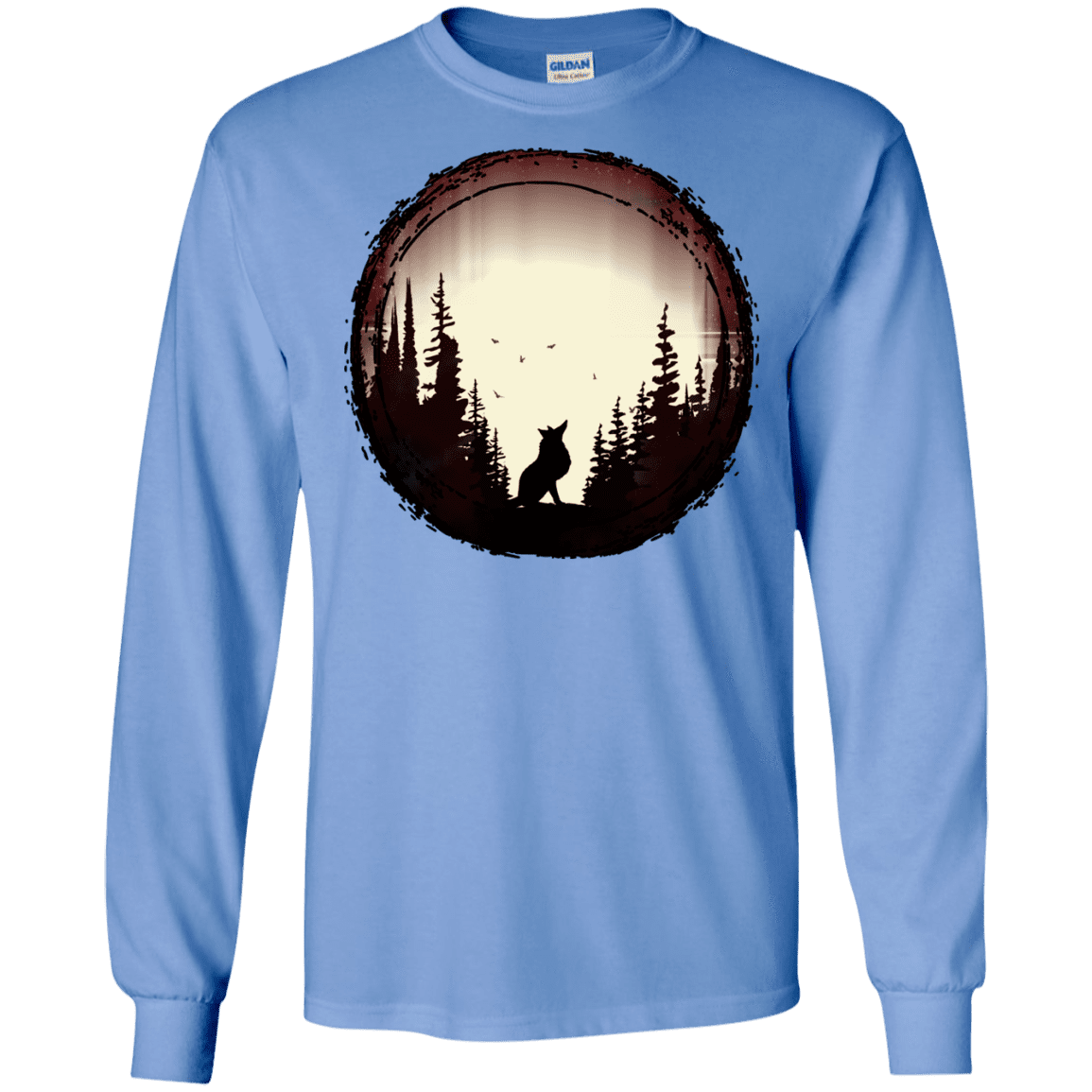 T-Shirts Carolina Blue / S A Wolf's Life Men's Long Sleeve T-Shirt