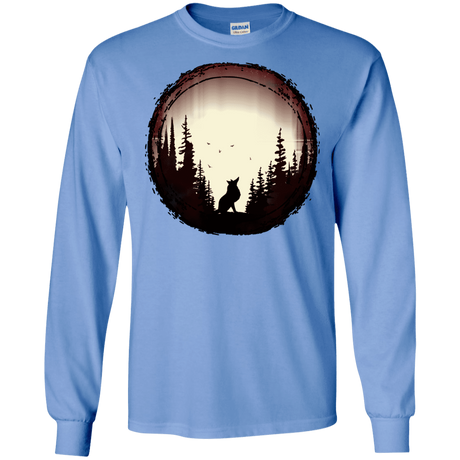 T-Shirts Carolina Blue / S A Wolf's Life Men's Long Sleeve T-Shirt
