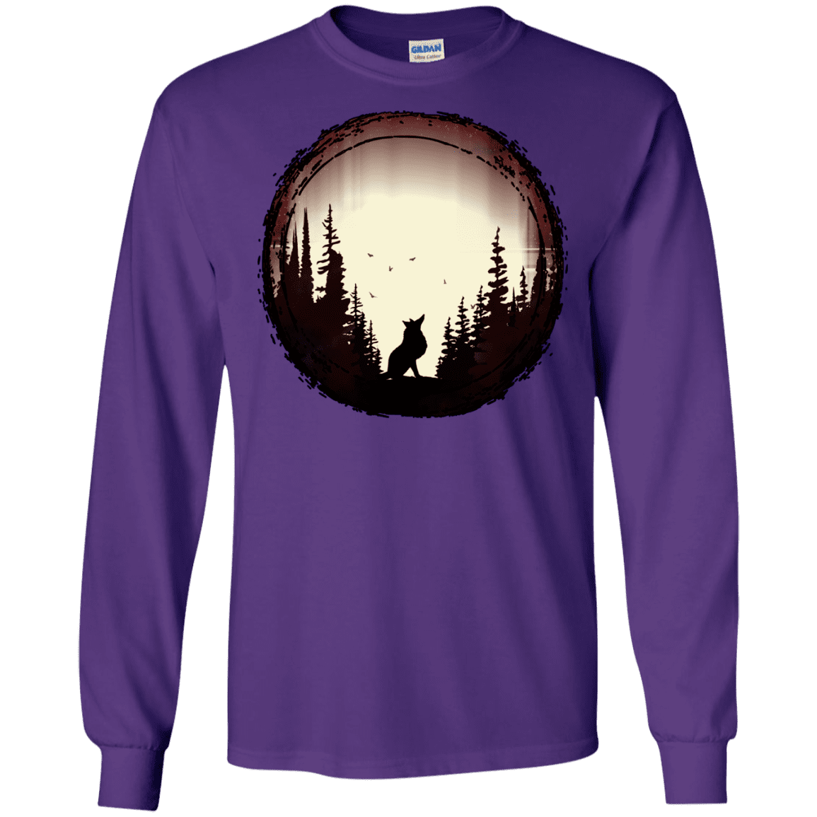 T-Shirts Purple / S A Wolf's Life Men's Long Sleeve T-Shirt