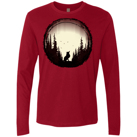 T-Shirts Cardinal / S A Wolf's Life Men's Premium Long Sleeve